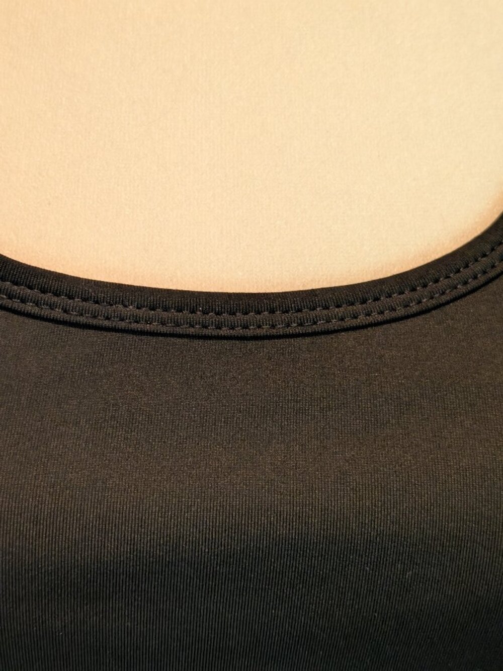 Black Racer-Back Adjustible Sports Bra-Size L - Picture 3 of 5